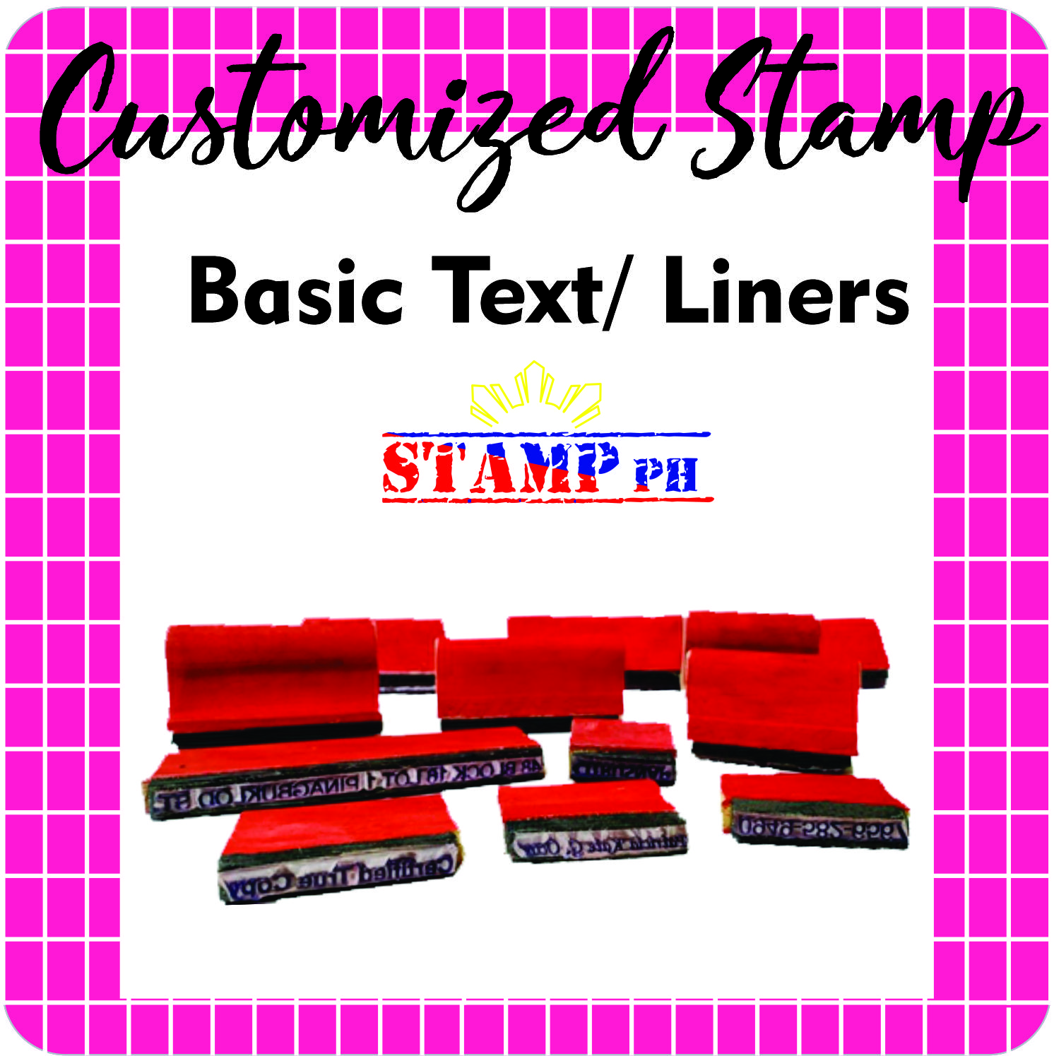 Rubber Stamp Customized Liners and Basic Text Notarial Stamp Teachers