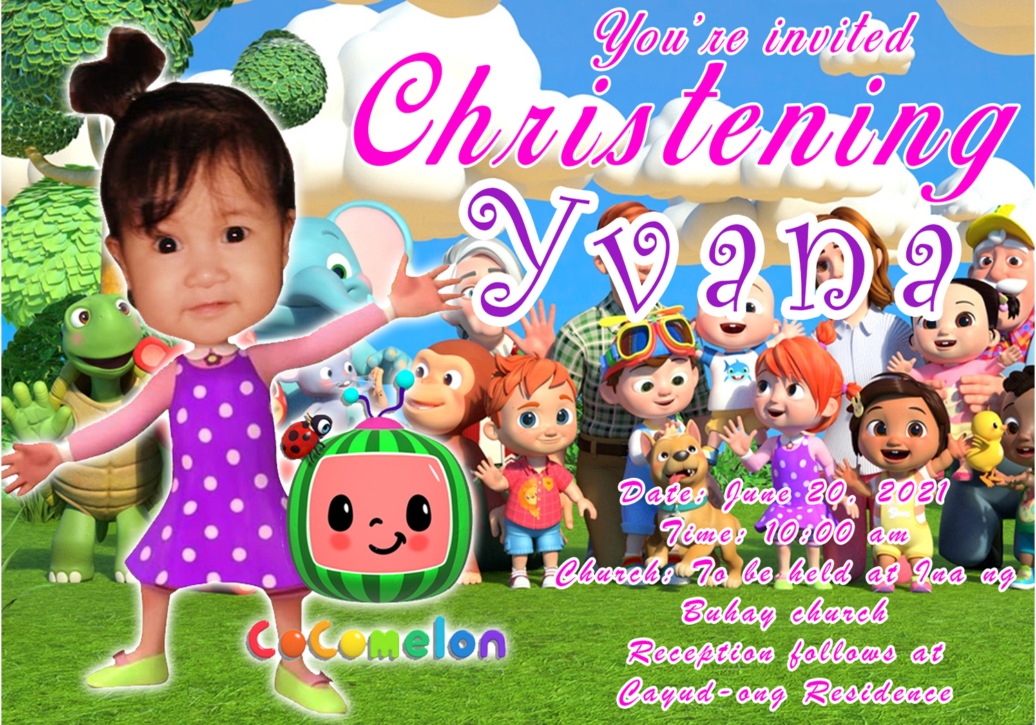 INVITATION CARD CHRISTENING AND BIRTHDAY | Lazada PH