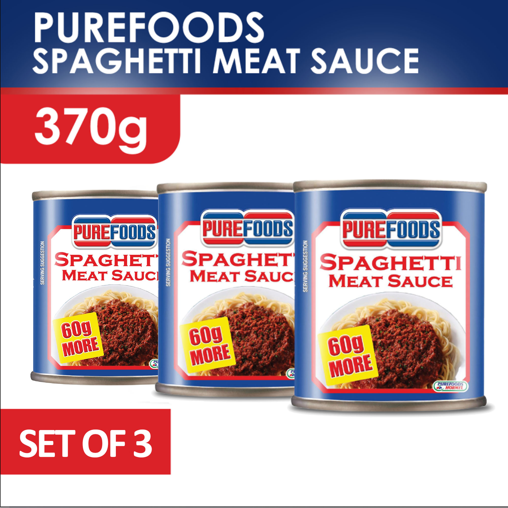 Purefoods Spaghetti Meat Sauce (370g) Set of 3 Lazada PH