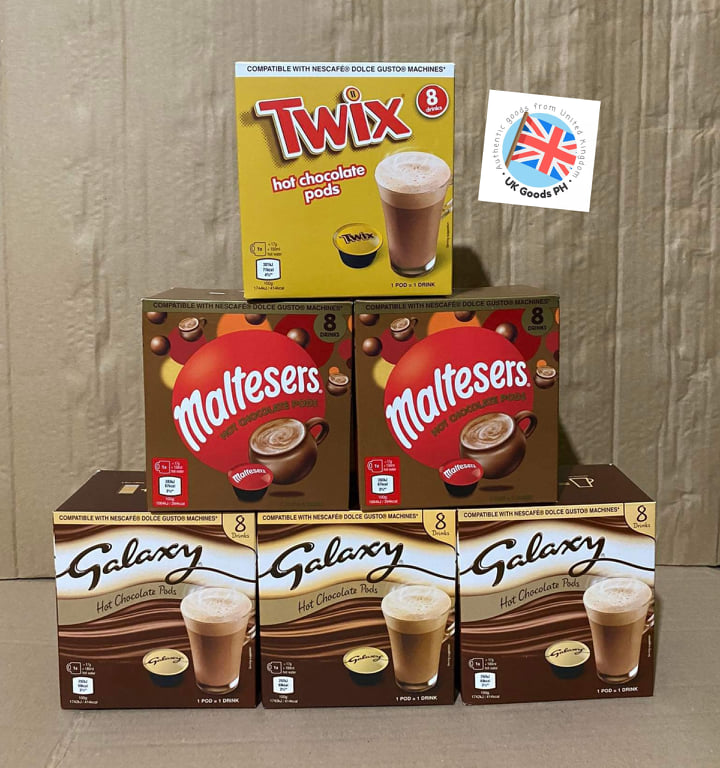 CELEBRATIONS, TWIX, GALAXY, MALTESERS CHOCOLATE DOLCE GUSTO CAPSULES / PODS