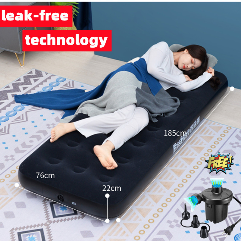 【24h SHIP】 Bestway 67000 Inflatable Single Person Air Bed (Blue) WITH ...