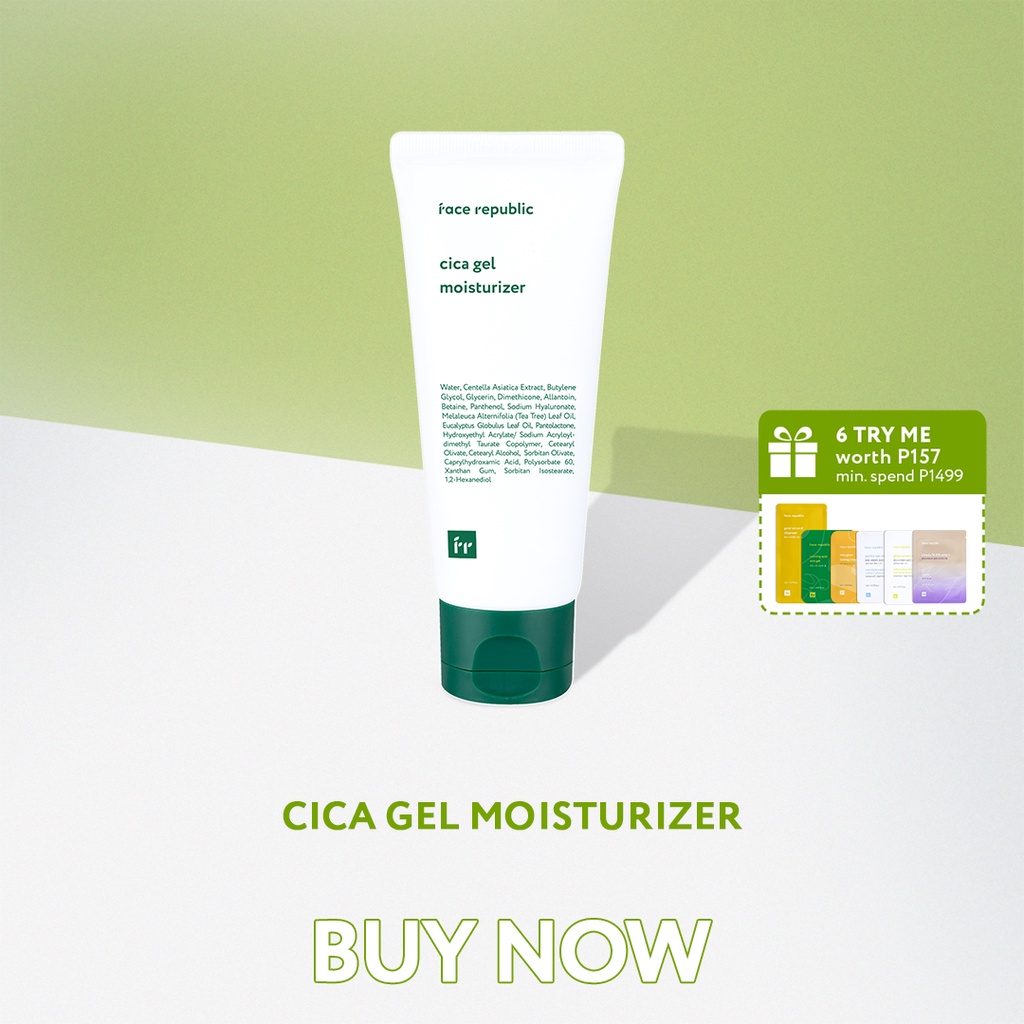 Face Republic CICA Gel Moisturizer 50mL [ Oily, Sensitive Skin, Acne Tea Tree] Lazada PH