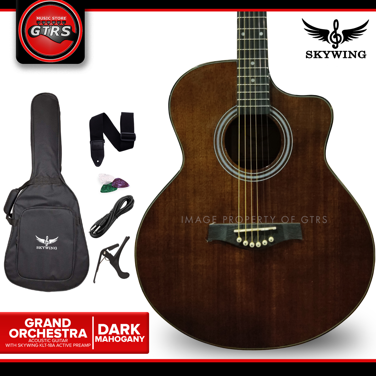 Skywing Grand Orchestra Series Acoustic Guitar with FREE ACCESSORIES Lazada PH