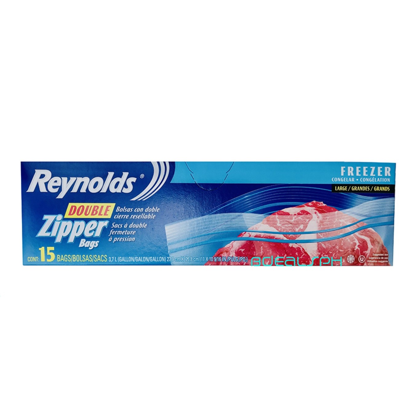 extra large zip freezer bolsas