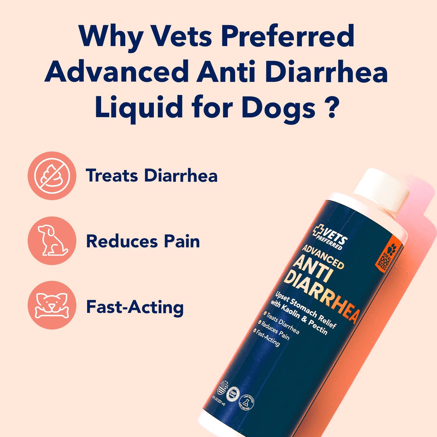 AntiDiarrhea Liquid For Dogs And Cats, With Pectin And, 46 OFF