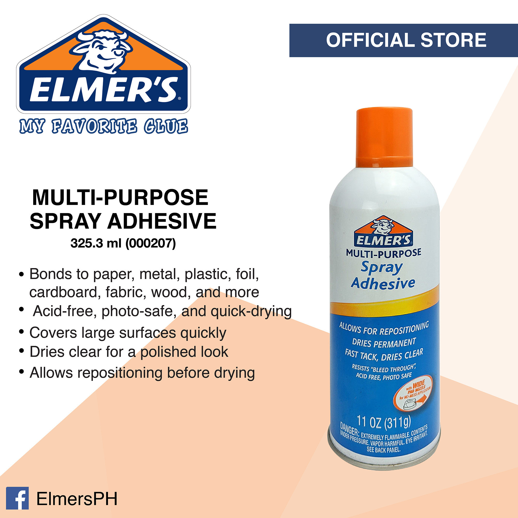 Elmers E451 Spray Adhesive - 11 oz.