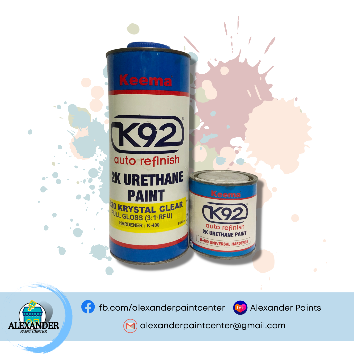 K92 Urethane Topcoat Krystal Clear 1LTR with Hardener Hardware