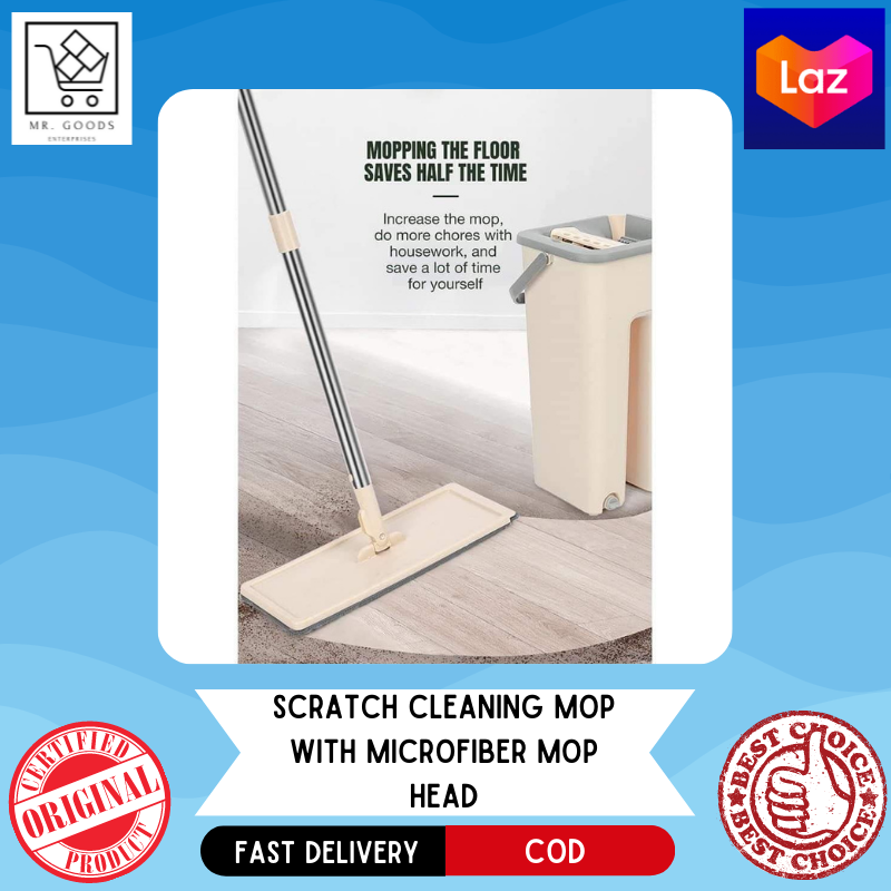 GOOD'S SCRATCH CLEANING MOP with microfiber mop head Lazada PH