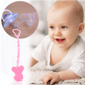 Colorful 2-in-1 Baby Pacifier Chain with Cute Pacifier