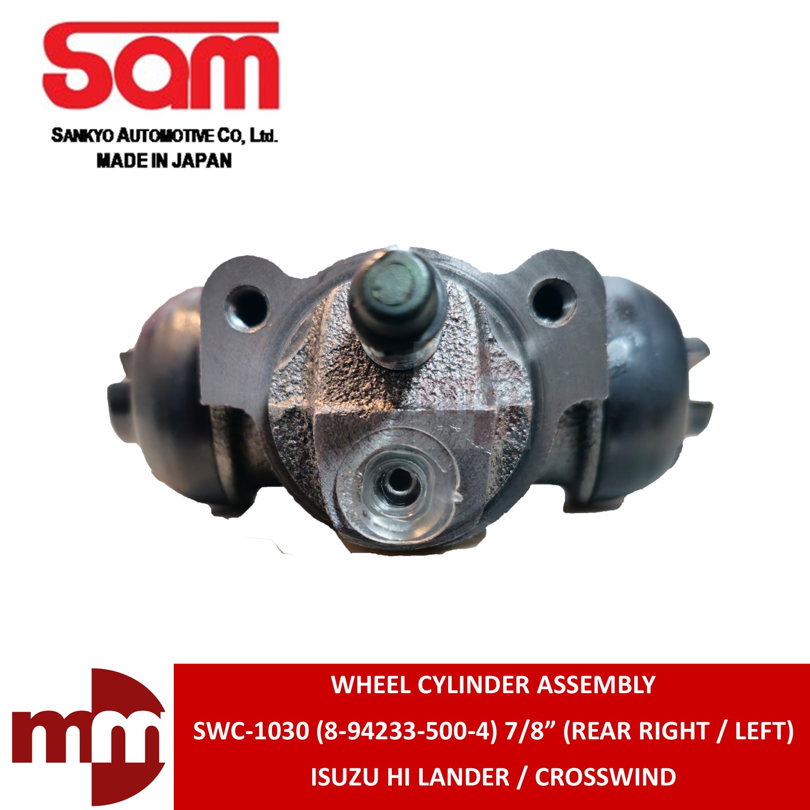 SAM JAPAN Wheel Cylinder Assembly for ISUZU HI LANDER / CROSSWIND (REAR