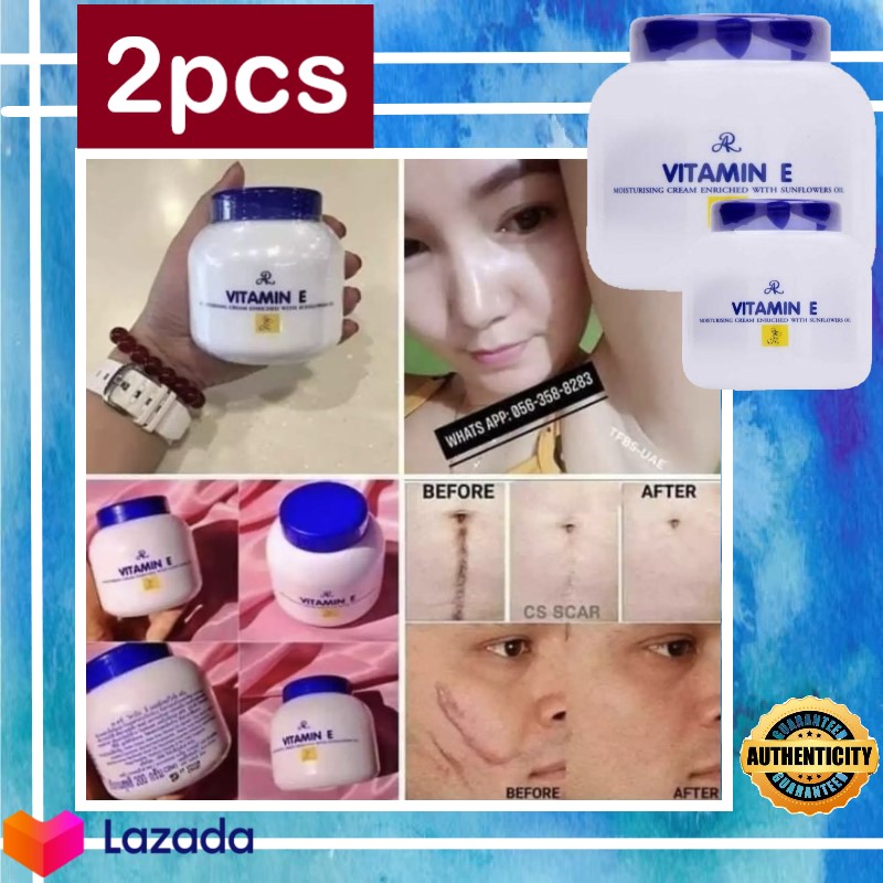 JERSYN 2 pieces Original AR Vitamin E Moisturizing Cream Enriched