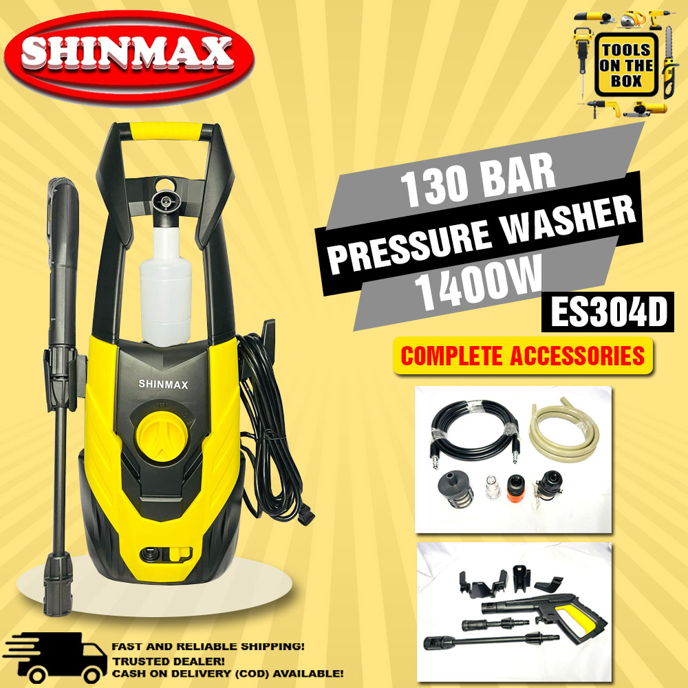 【SHINMAX】 Portable High Pressure Washer 1400W ES304D •100 ORIGINAL