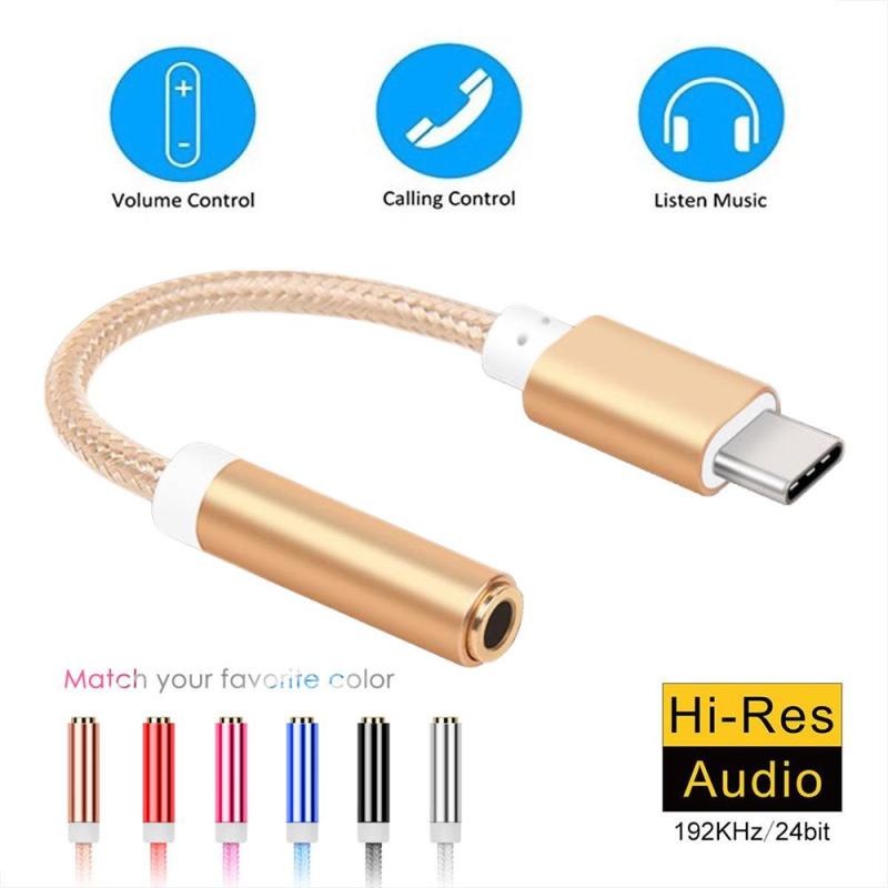 Bảng giá Speaker Type-C To 3.5mm Cable Cord Male to Female USB3.1 Type C Converter Earphone Cable Adapter Nylon Connector Phong Vũ