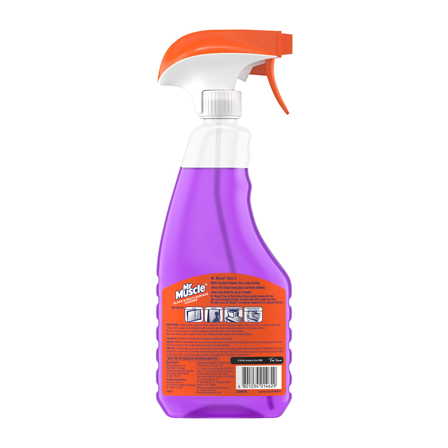 Mr. Muscle Glass and MultiSurface Cleaner 500ml Lavender Lazada PH