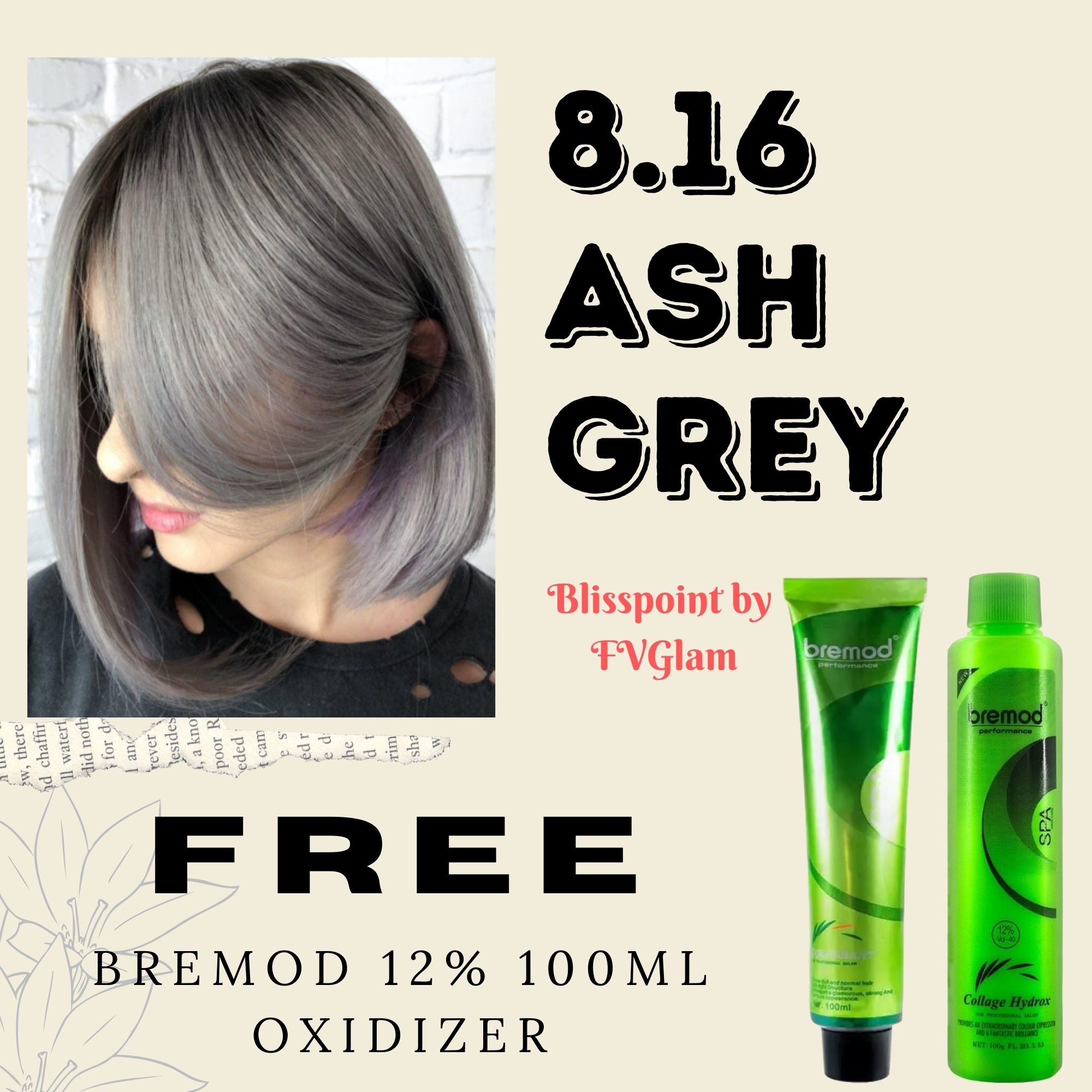 Bliss Point Bremod 8.16 Ash Gray / Ash Grey Fashion Color+ Bremod 12% ...