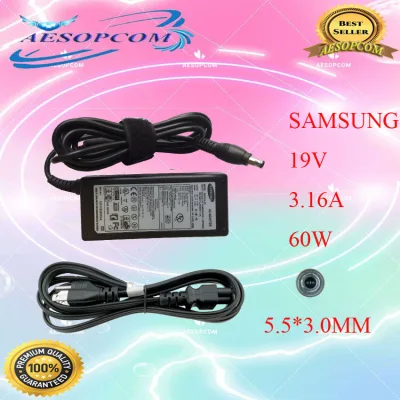 Samsung Laptop Charger Adapter 19v 3.16A
