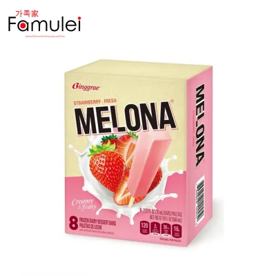 Binggrae Melona Ice Bar – Strawberry 8pcs Package - Frozen