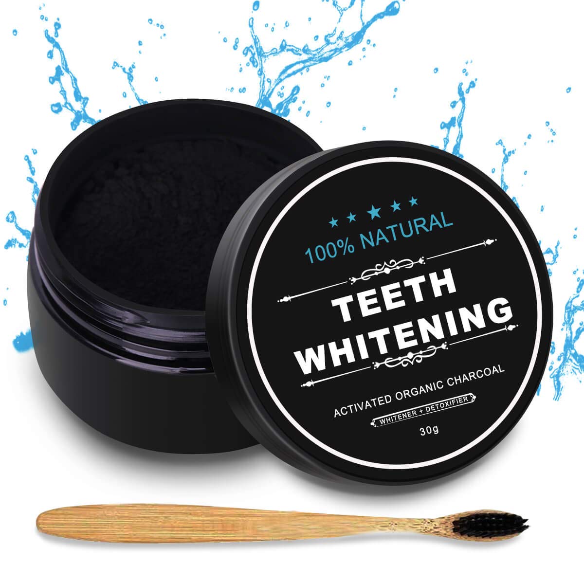 charcoal teeth whitening kit