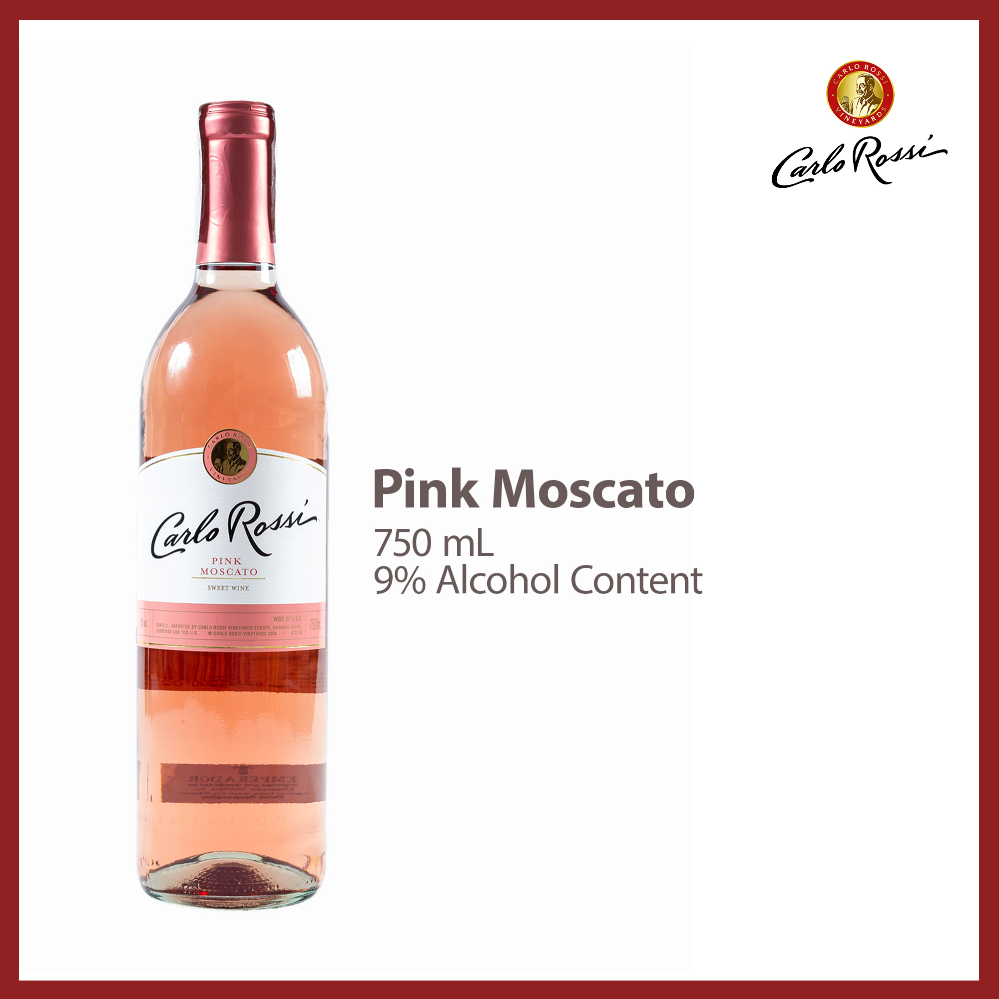 Carlo Rossi Pink Moscato 750ml review and price