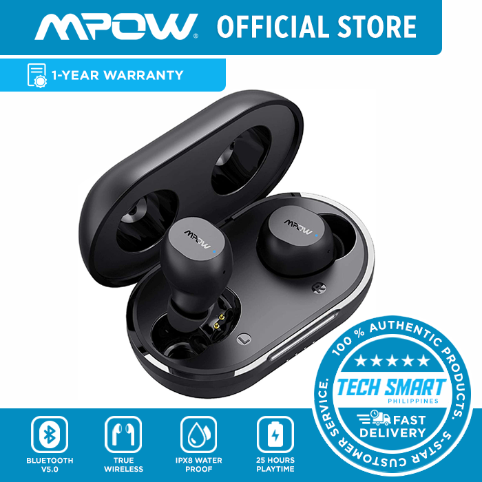 Mpow M12 Wireless Earbuds Bass Sound with Wireless Charging Case