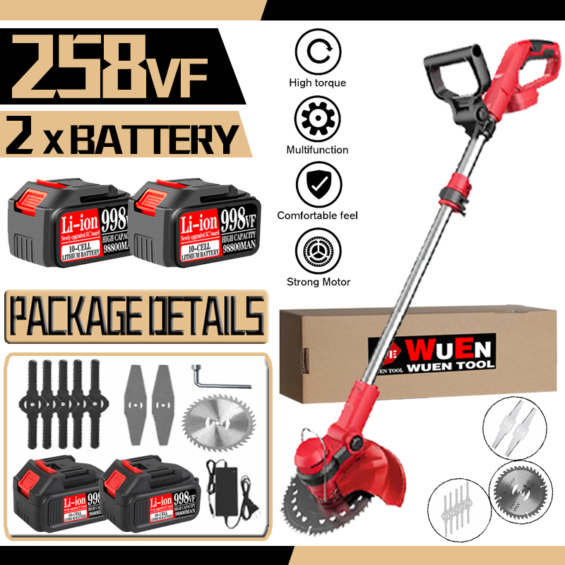 998VF 20V Mower Lawn Weeder Socket Brushless Lithium Battery Garden