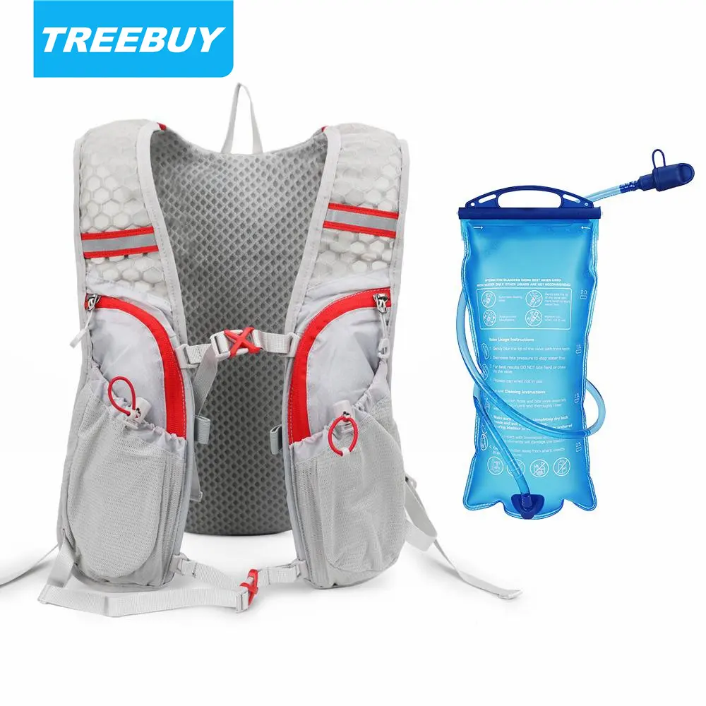 Hydration Pack กระเป๋าเป้สะพายหลัง2L น้ำ Super Lightweight Breathable Hydration Vest สำหรับการวิ่งกลางแจ้งขี่จักรยานปีนเขา