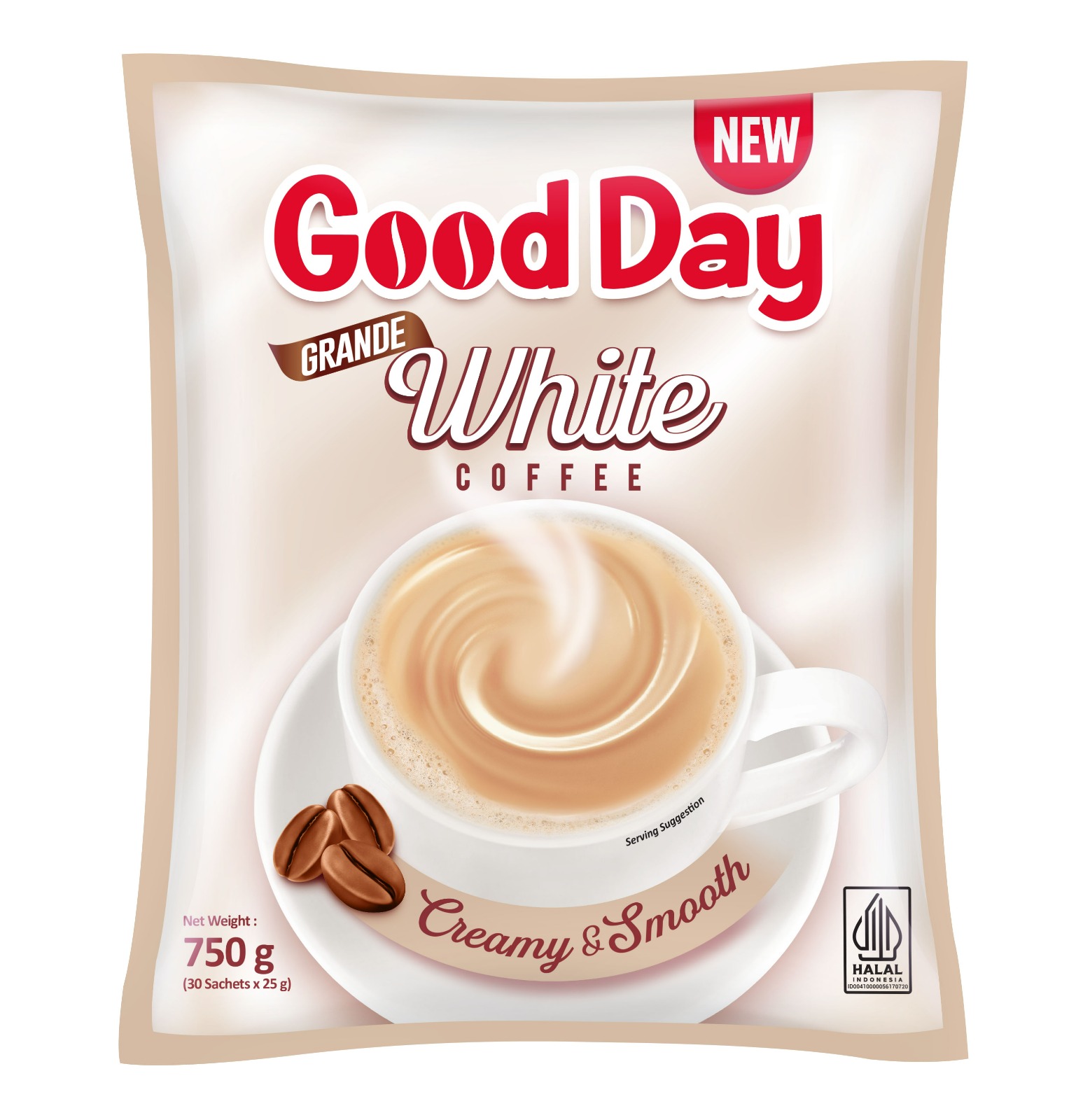Good Day Grande White Coffee 750g (30 Sachet/Pack/25g) Lazada