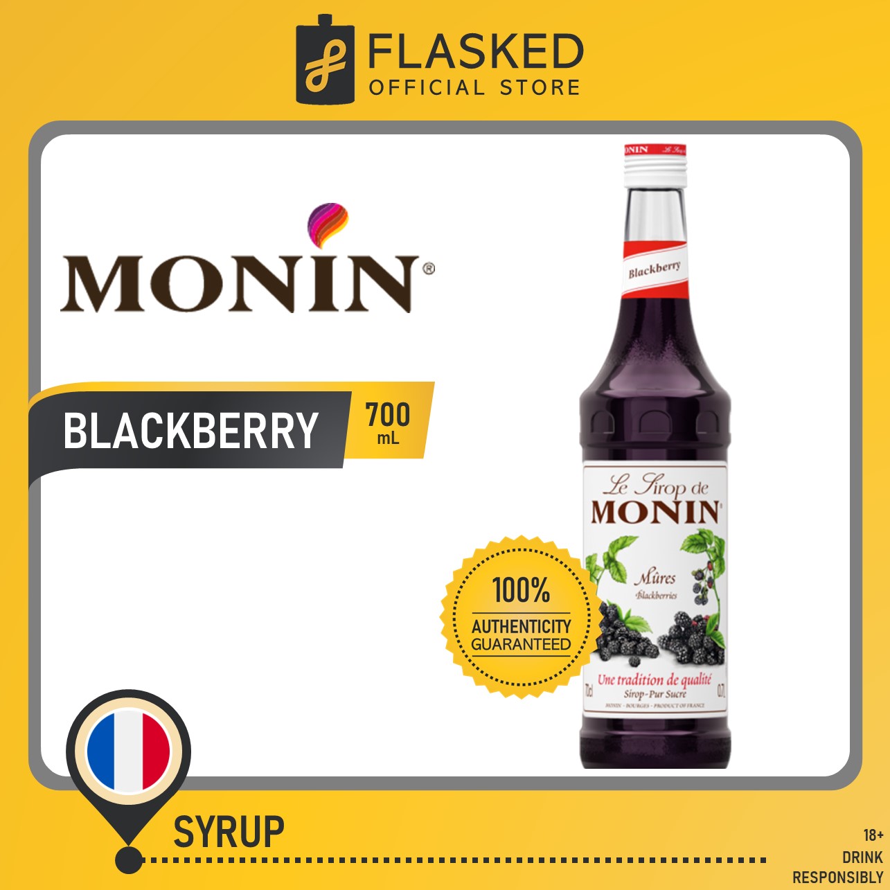Monin Blackberry Syrup 700mL Lazada PH