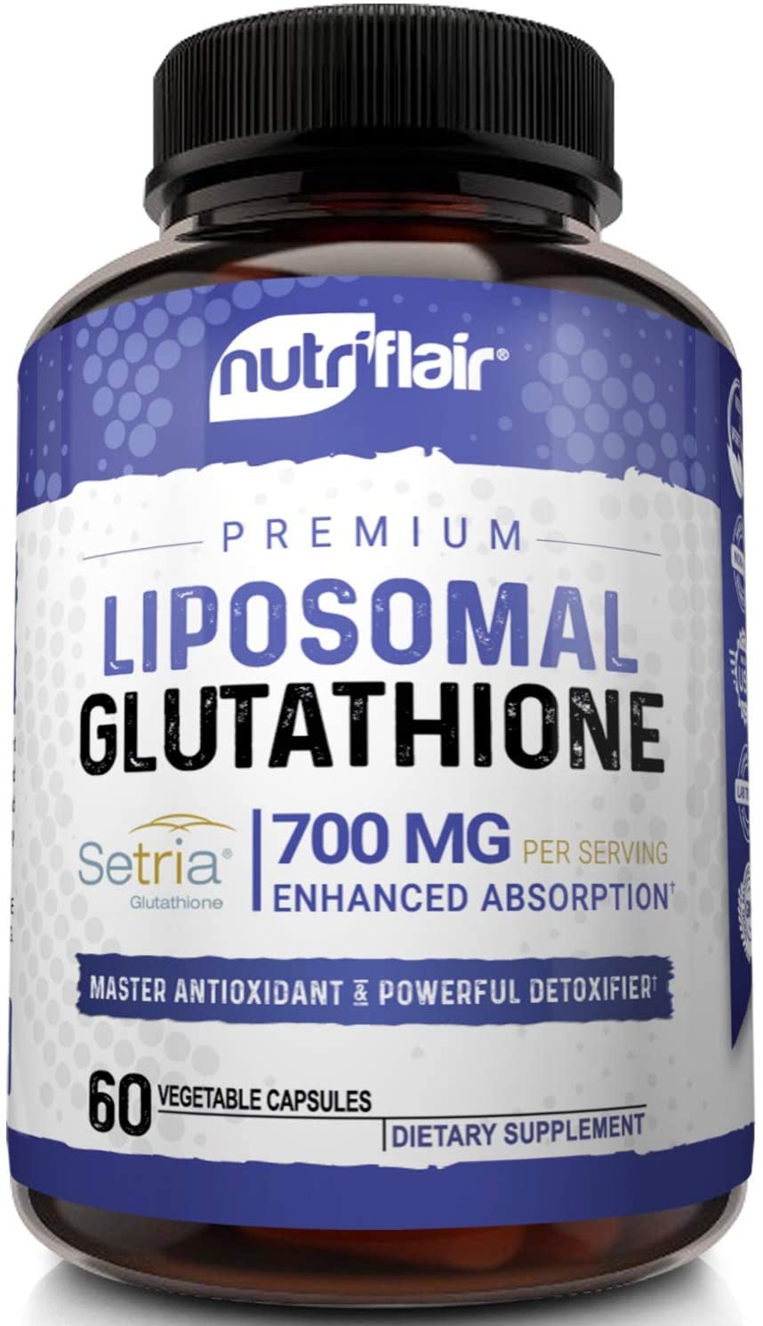 nutriflair liposomal glutathione setria 700mg NutriFlair Liposomal Glutathione 700 mg (60 Capsules)