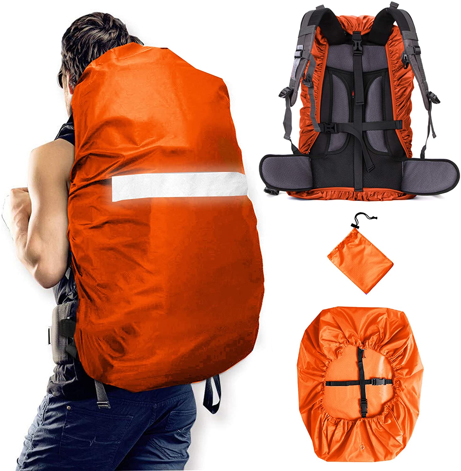 hunter orange backpack cover