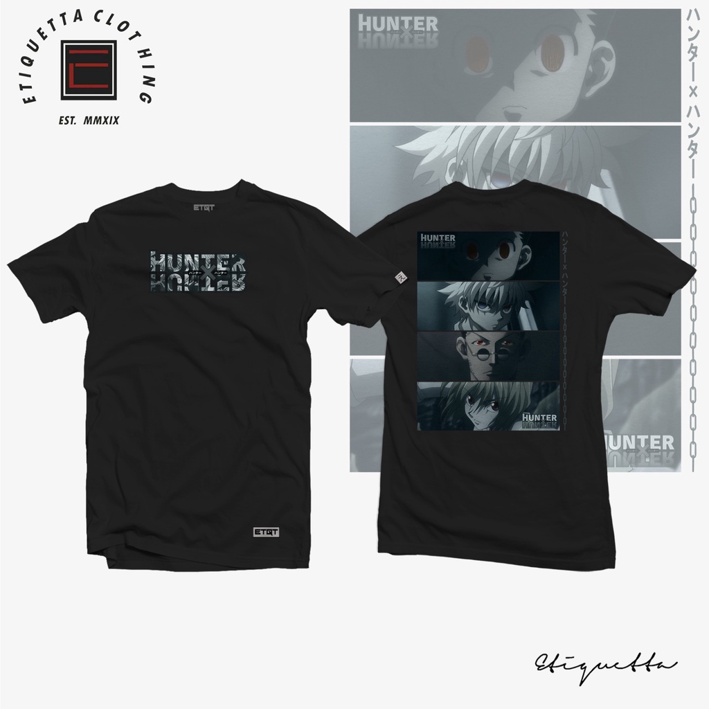 Anime Shirt Hunter x Hunter Oversized high quality unisex T-shirts(S-3XL)Tops  lucky BLACK Cotton COD | Lazada PH