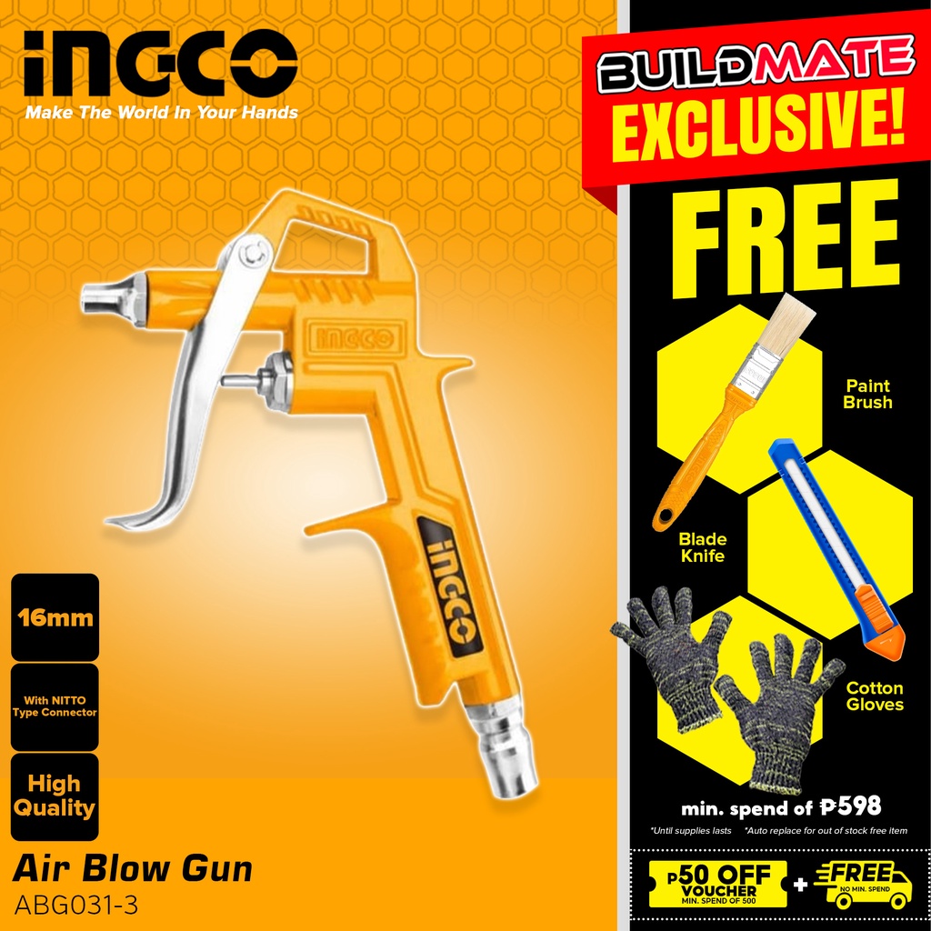 INGCO Original Air Blow Gun 16mm ABG0313 ABG0813 with NITTO Type