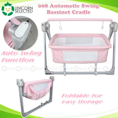 008 Musical Baby Swing Cradle Automatic Baby Bed Cradle Bassinet (WITHOUT MOSQUITO NET)