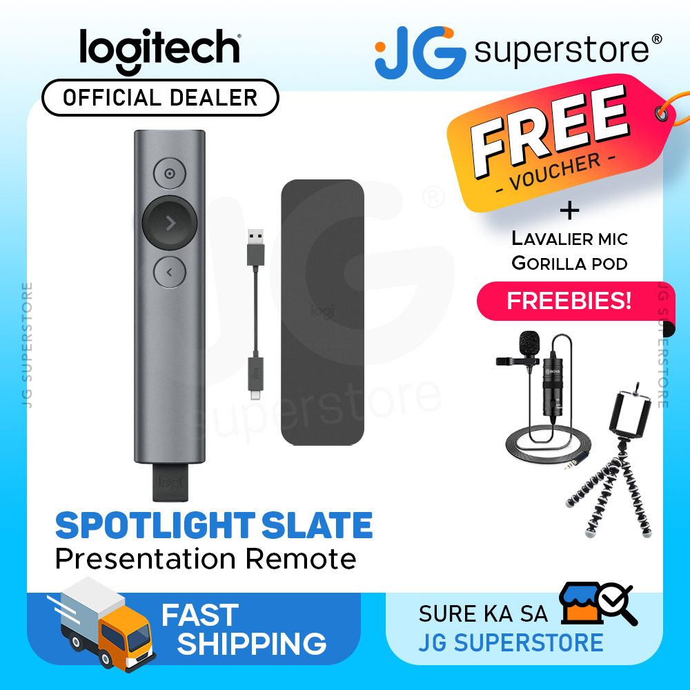 Logitech Spotlight Presentation Remote - Advanced Digital Highlighting with  Bluetooth, Universal Presenter Clicker, 30M - Micro Center