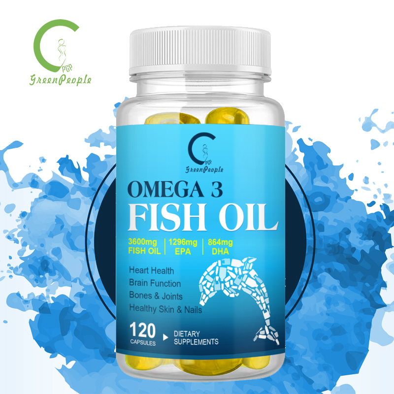 GPGP GreenPeople Fish Oil Omega3 Triple Strength 3600mg 120softgels