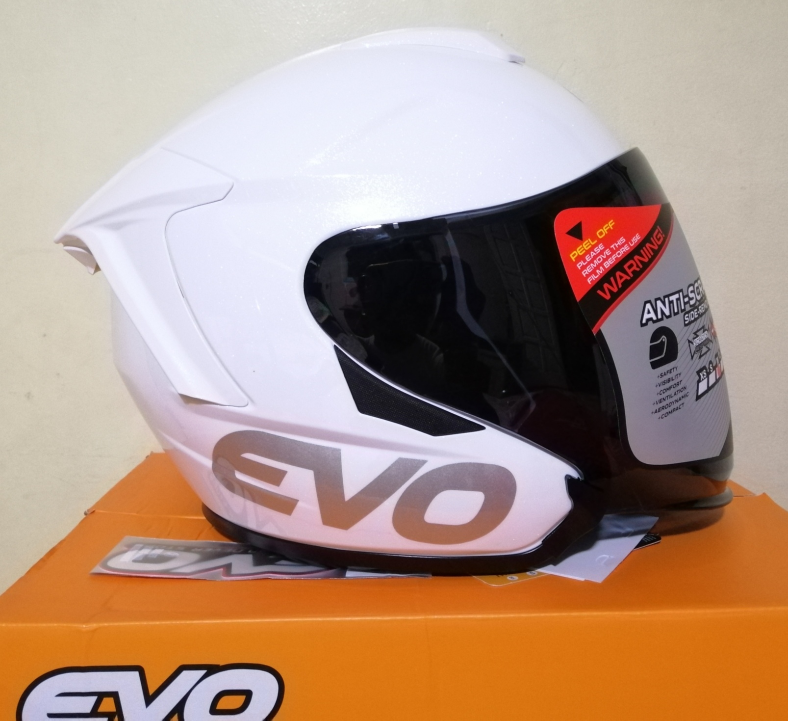 evo half face helmet