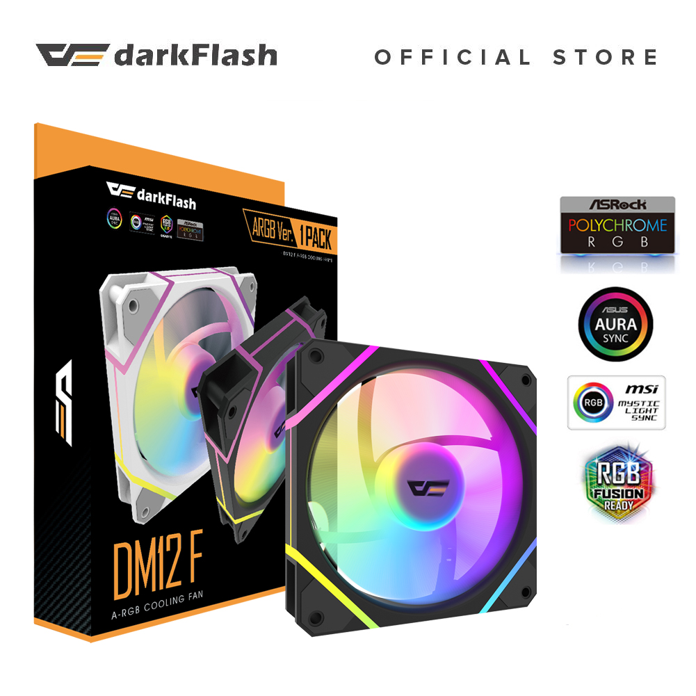 Darkflash Dm12-f Argb Ver Fan 3in1 Fan+control+remote Control Rgb Fans 