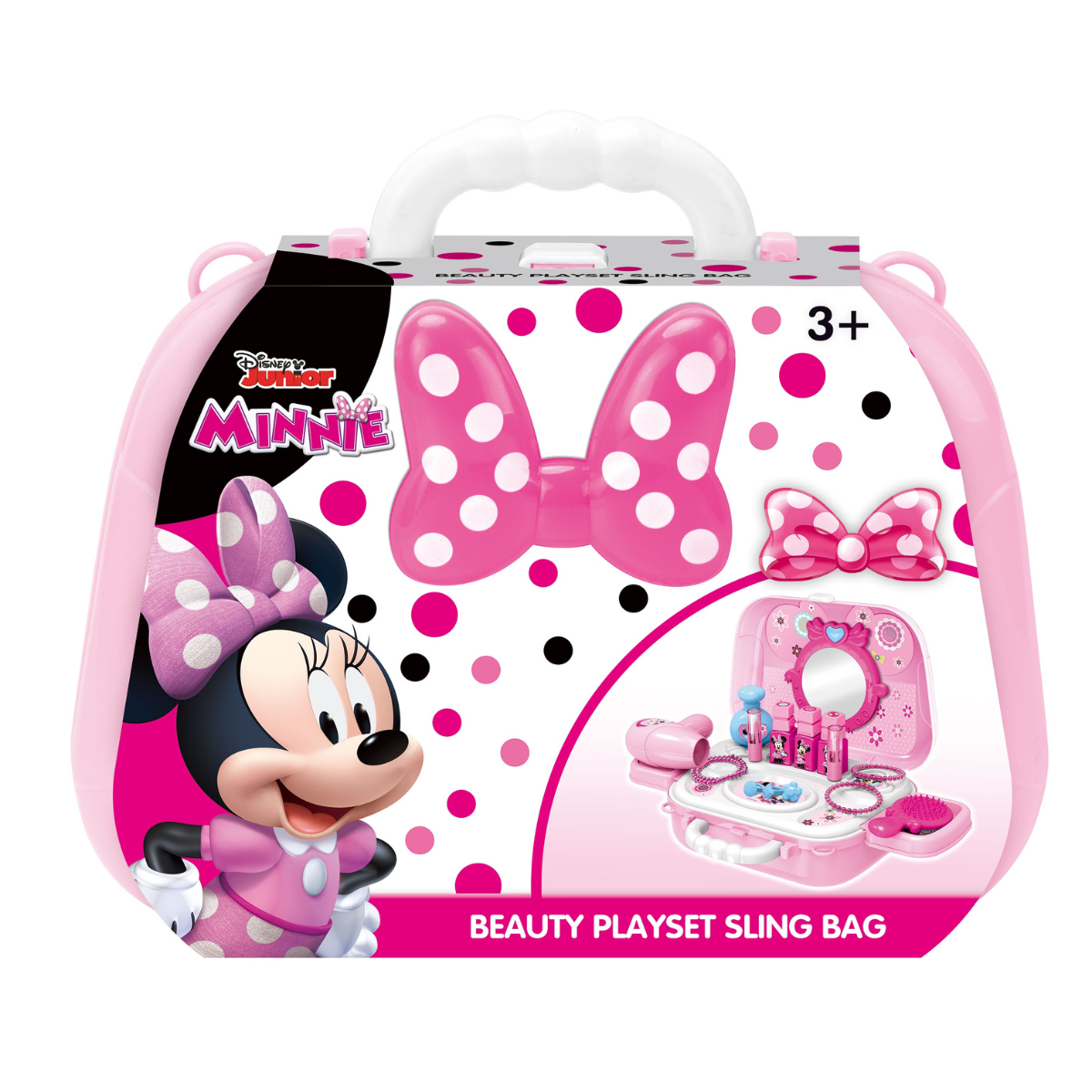 Disney Minnie Mouse Beauty Playset Sling Bag with Accessories Toys