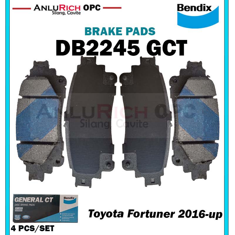Brake Pads Rear Toyota Fortuner 2016-2022 BENDIX PART NO. DB2245 GCT ...