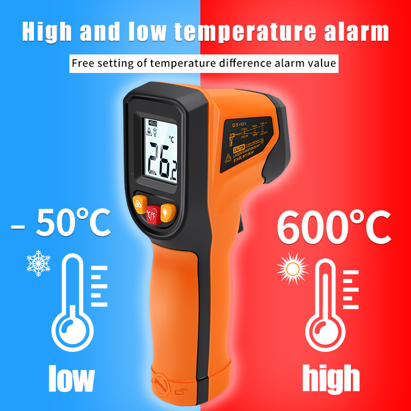 Niakoo T600A Non Contact Thermometer Laser Temperature Gun Infrared