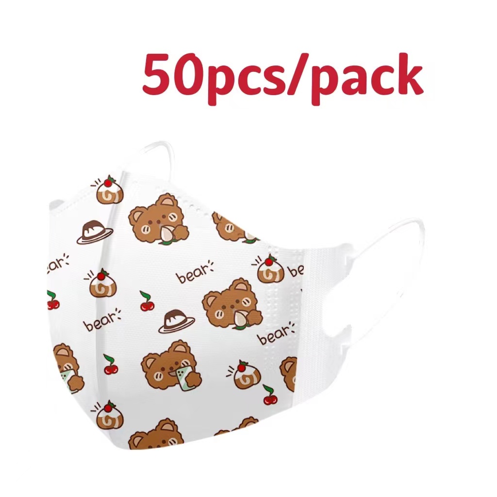 50pcs Kids 3D Korea Design Face Mask Kids Lazada PH