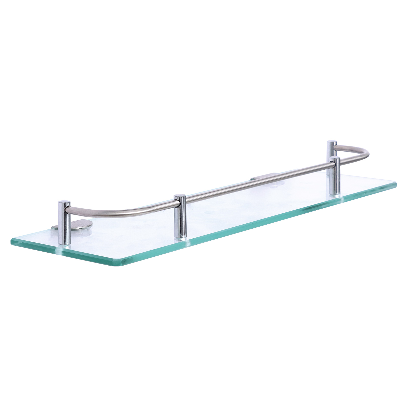 Single Glass Shelves 600mm Solid Stainless Steel bathroom rack toilet