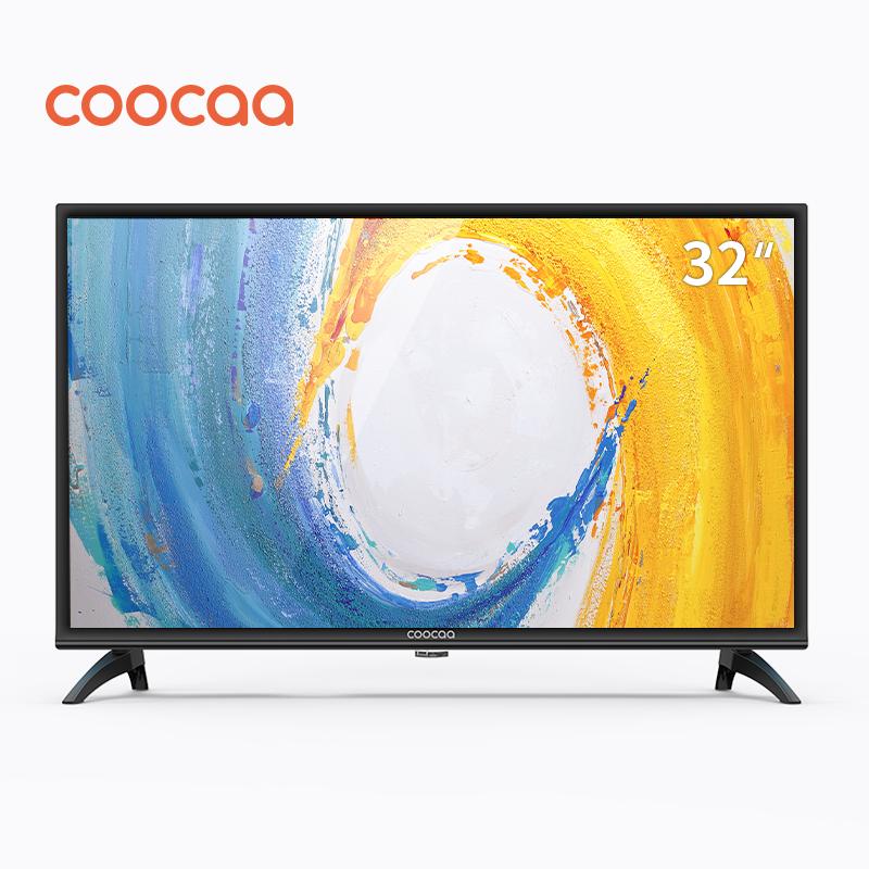 COOCAA 32 Inch HD LED TV Panel black - Slim-USB/HDMI (Model 32W4)