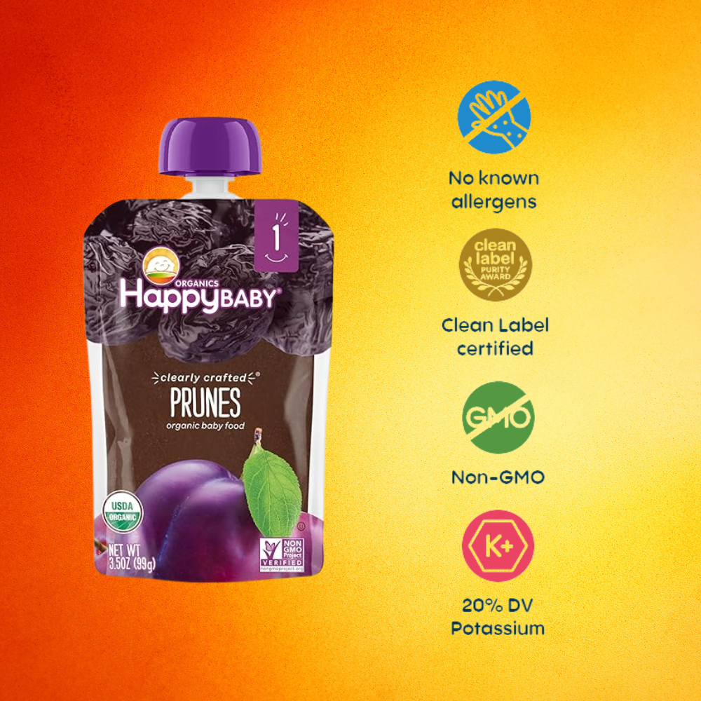 Happy Baby Food Organic Prunes For Baby Baby Food Pouches Happy