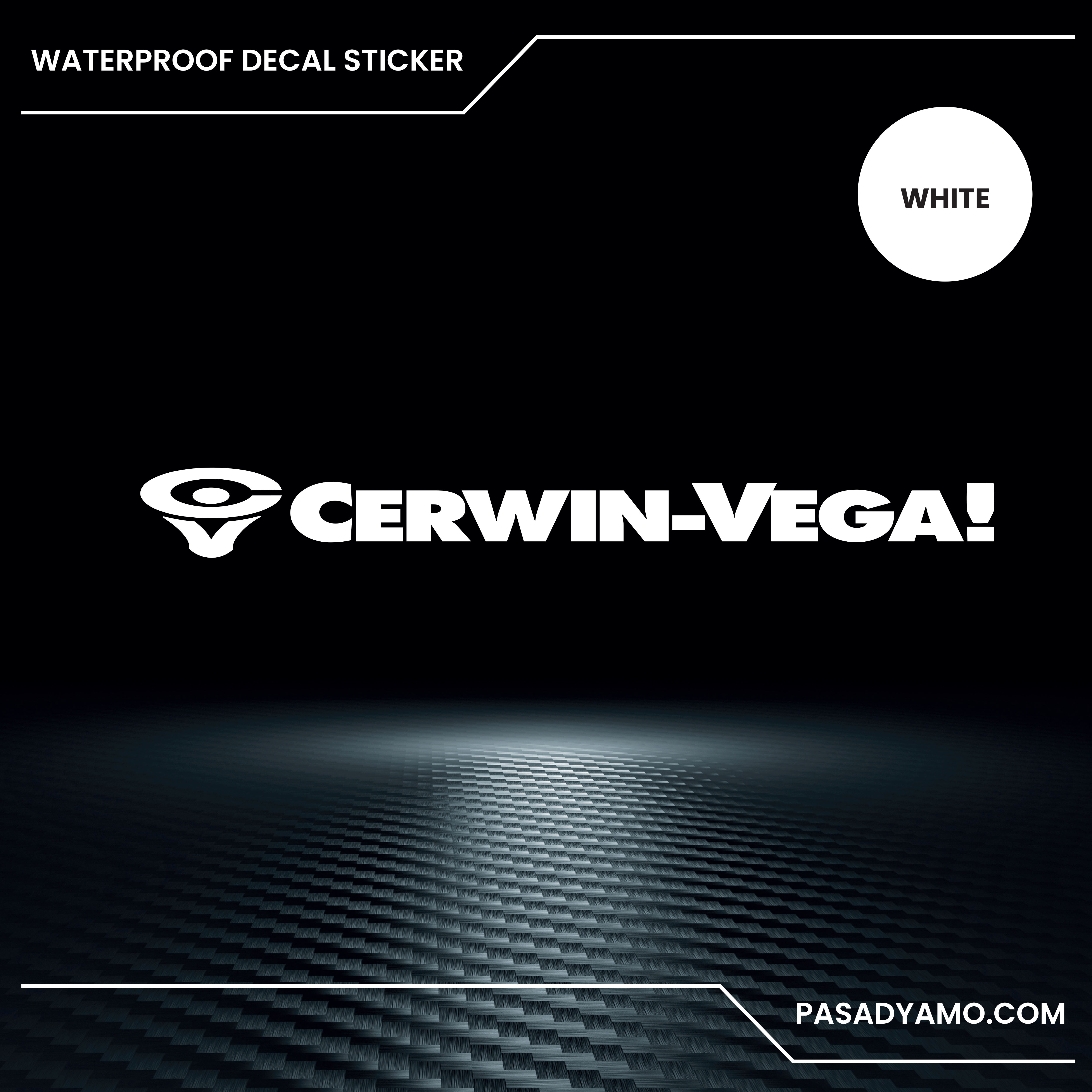 Cerwin Vega Logo Decal Sticker for Cars, Motorcycles, Laptops