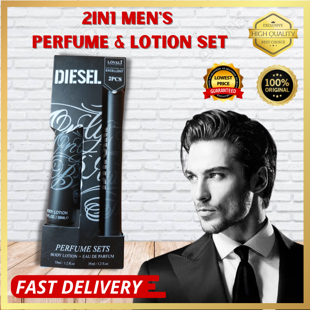 😍DIESEL perfume set body lotion and eau de parfum oil based perfume