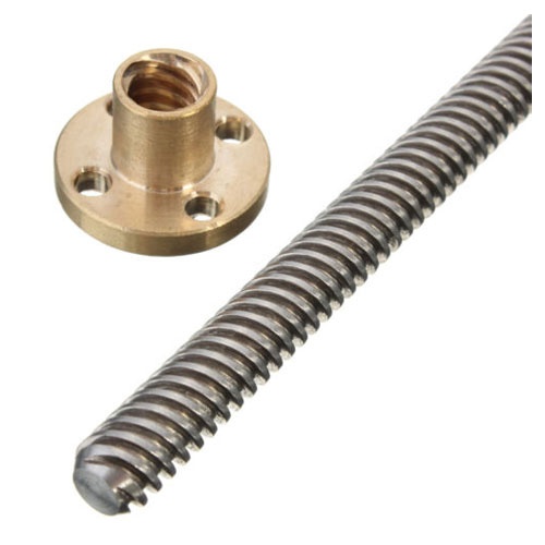 3D Printer 8mm Lead Screw Rod Z Axis Linear Rail Bar Shaft 200mm Golden ...