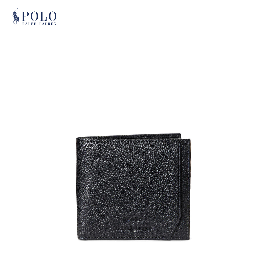 Polo ralph lauren 2024 pebble leather wallet