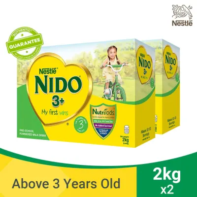 Nido® 3+ Powdered Milk Drink For Pre-Schoolers Above 3 Years Old 4kg [2kg x 2]
