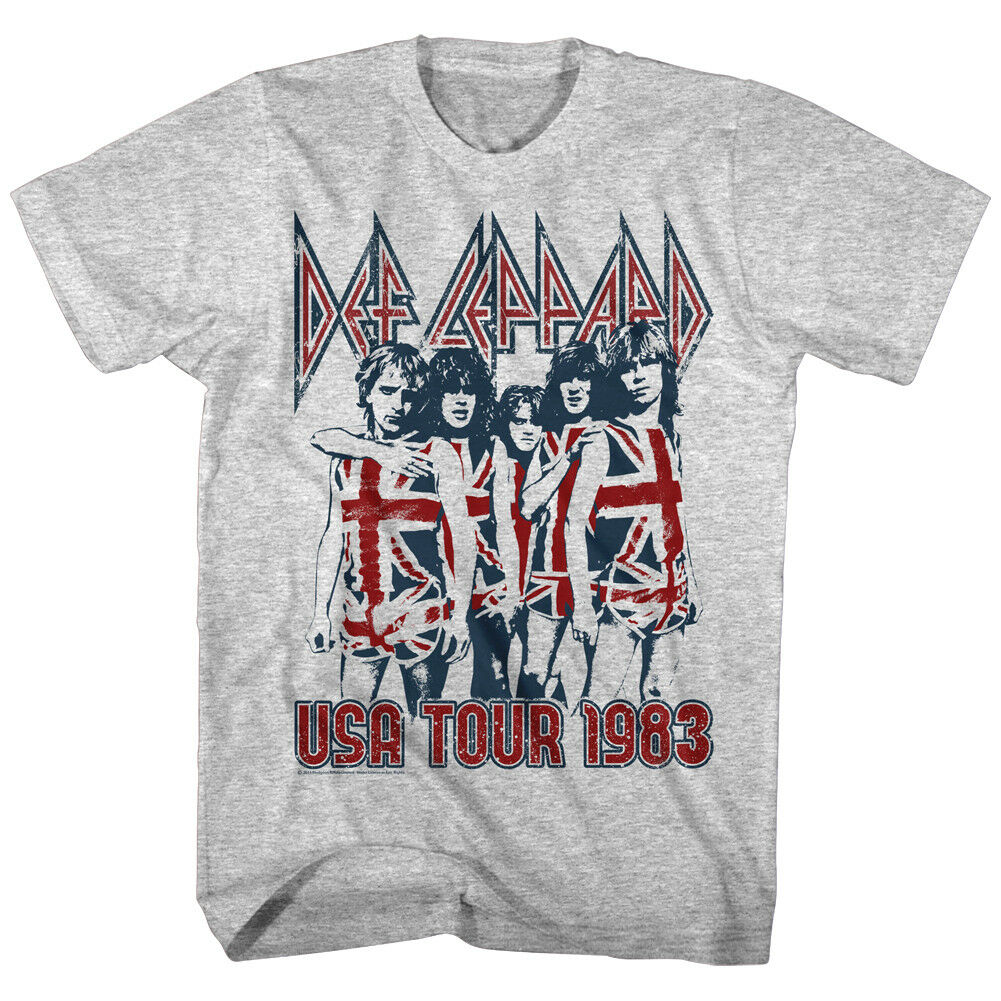 Def Leppard Sheffeild 1977 Crest Adult T Shirt Metal Music Merch